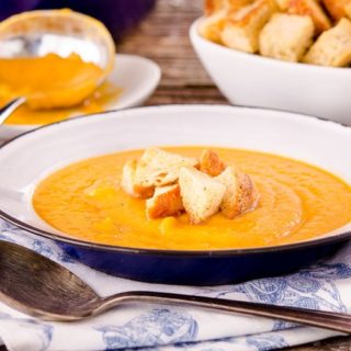 Roasted Sweet Potato Soup for #SundaySupper