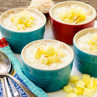 Pineapple Coconut Pudding for #SundaySupper